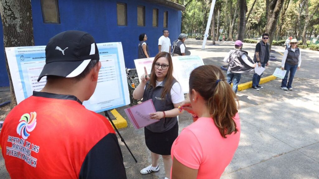 Difunde IECM boletas de elección judicial en Parque de los Venados. Noticias en tiempo real