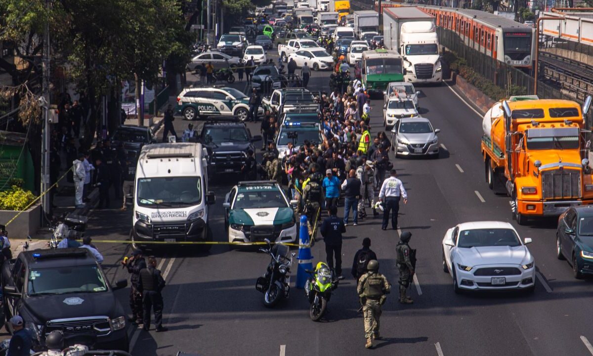 Así lucia la calzada de Tlalpan tras el atentado en el que perdieron la vida 2 funcionarios del gobierno de la Ciudad de México