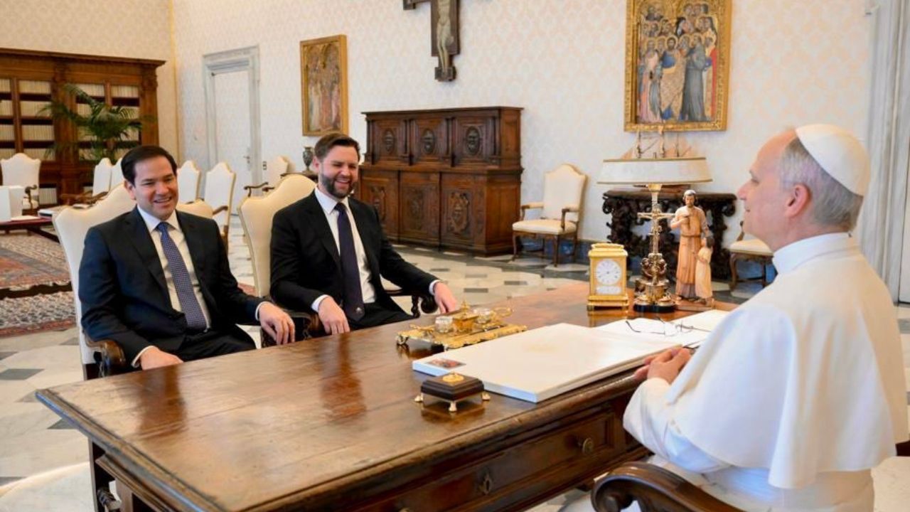 funcionarios estadounidenses con el Papa
