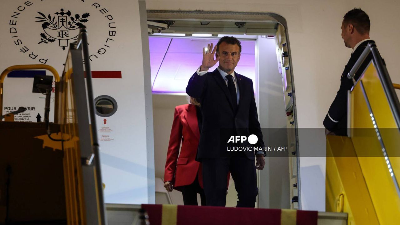 El presidente de Francia aseguró que no hubo ningún problema con su esposa en su llegada a Vietnam