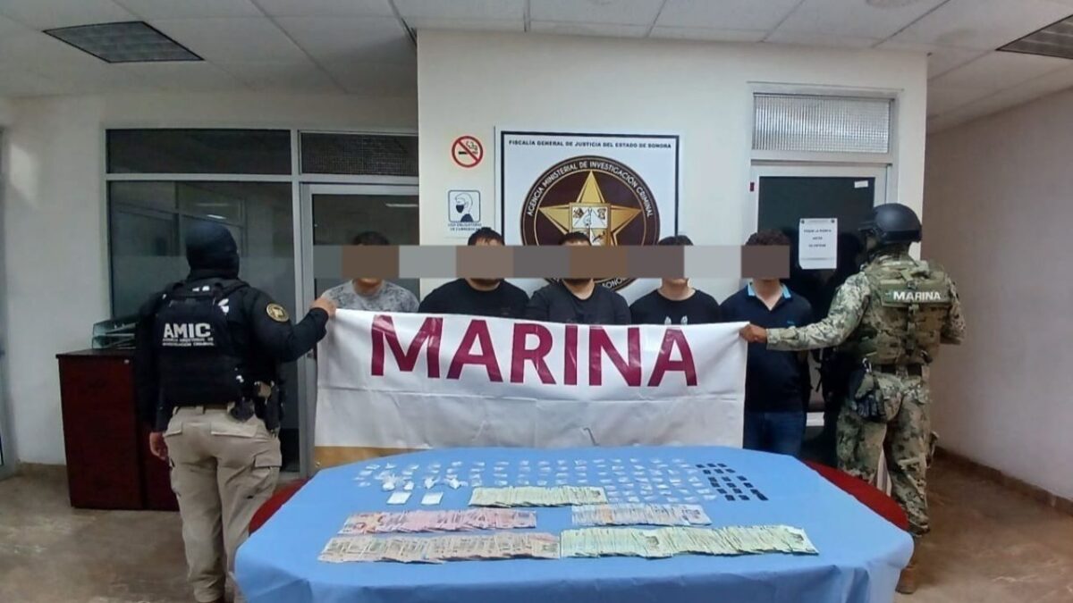 La Secretaria de Marina detiene en Sonora a célula delictiva