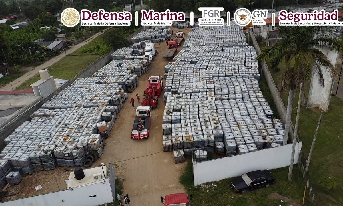 En Tabasco, Fuerzas Federales aseguraron más de 3 millones de litros de huachicol.