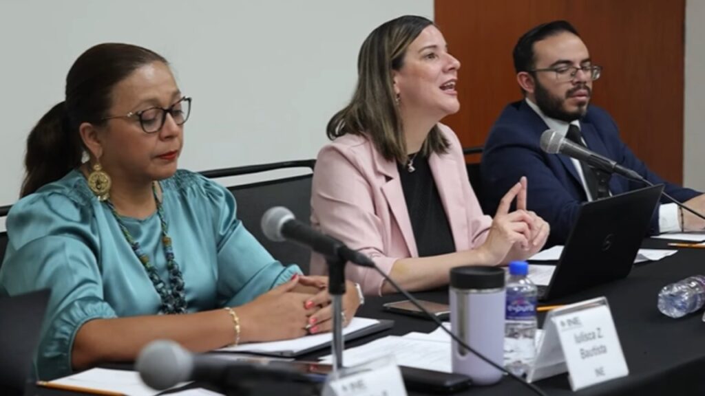 La reunión la encabezó la Coordinadora de Asuntos Internacionales (CAI) del INE, Marisa Arlene Cabral Porchas.