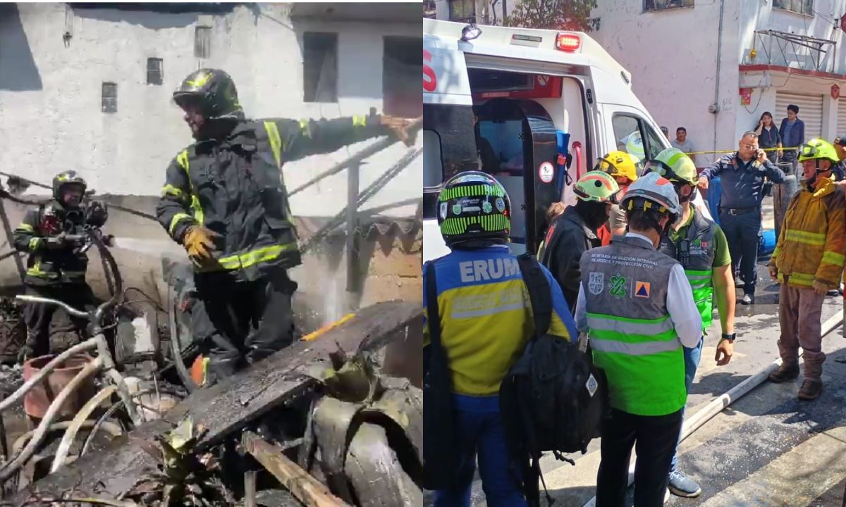 Una menor sin vida y dos lesionados deja una explosión por acumulación de gas en la alcaldía Álvaro Obregón.