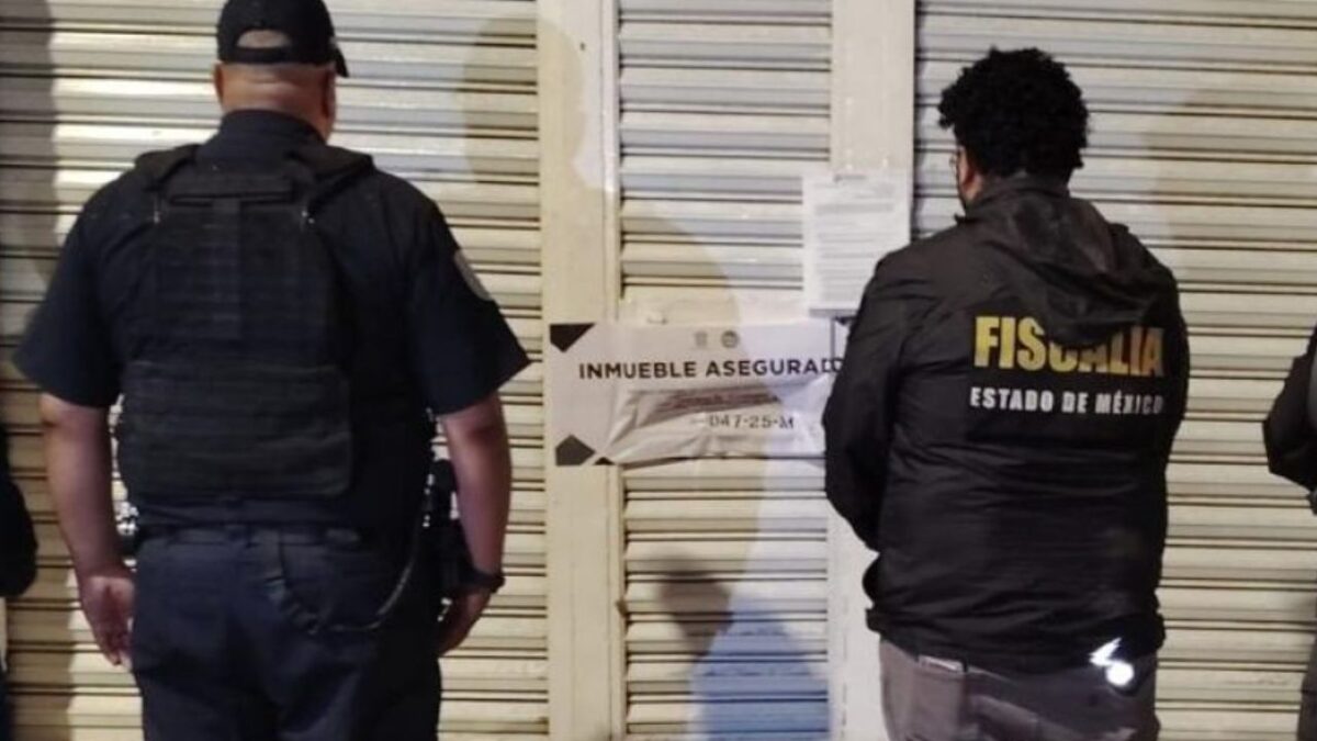 Fiscalía del Estado de México asegura inmueble en Ecatepec