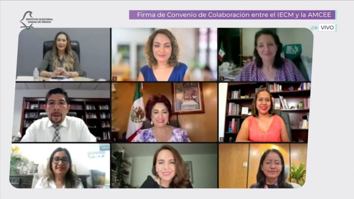 Con el objetivo de construir entornos más seguros, justos y equitativos para las mujeres que buscan participar en la vida política, el Instituto Electoral de la Ciudad de México (IECM) celebró un convenio de colaboración con la Asociación Mexicana de Consejeras Estatales Electorales (AMCEE).