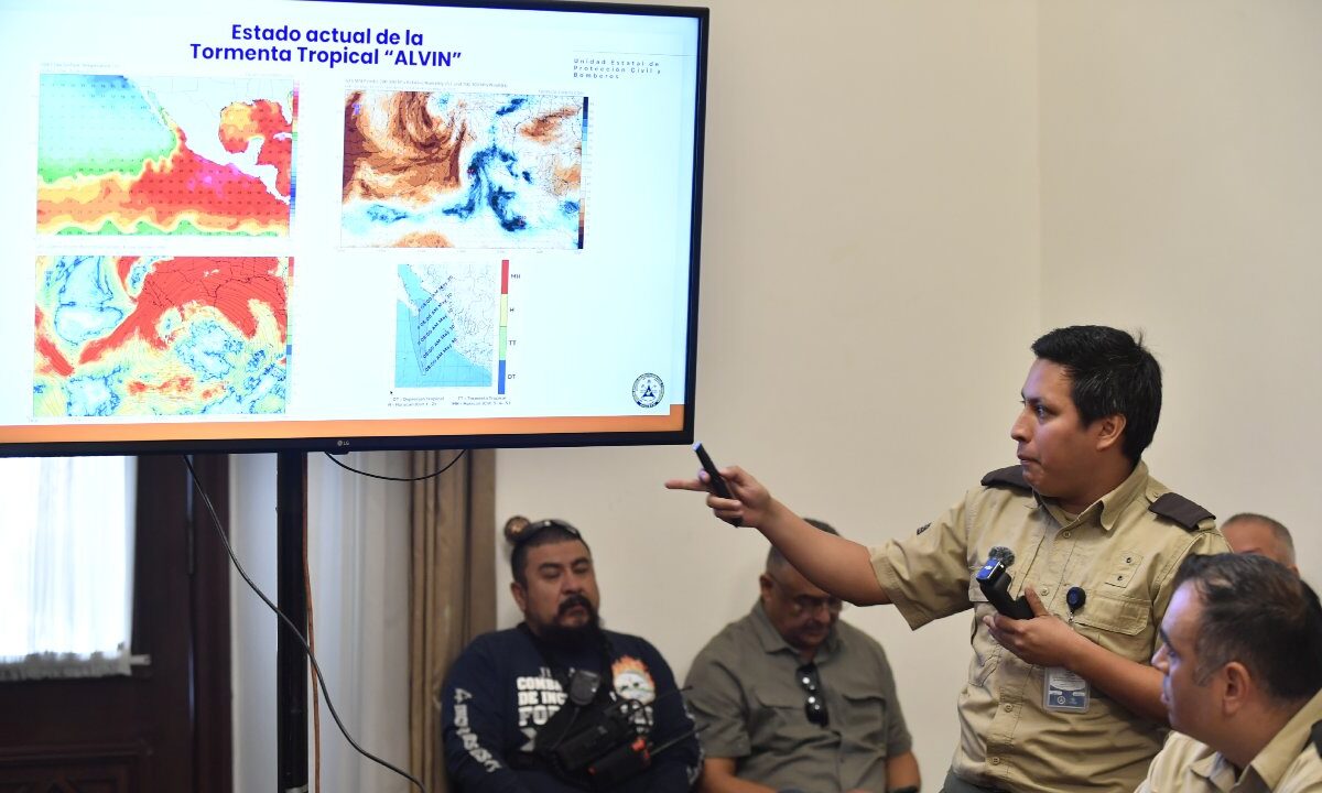 Instalan Comité Estatal de Emergencias en Jalisco por la presencia de la Tormenta Tropical ‘Alvin’.