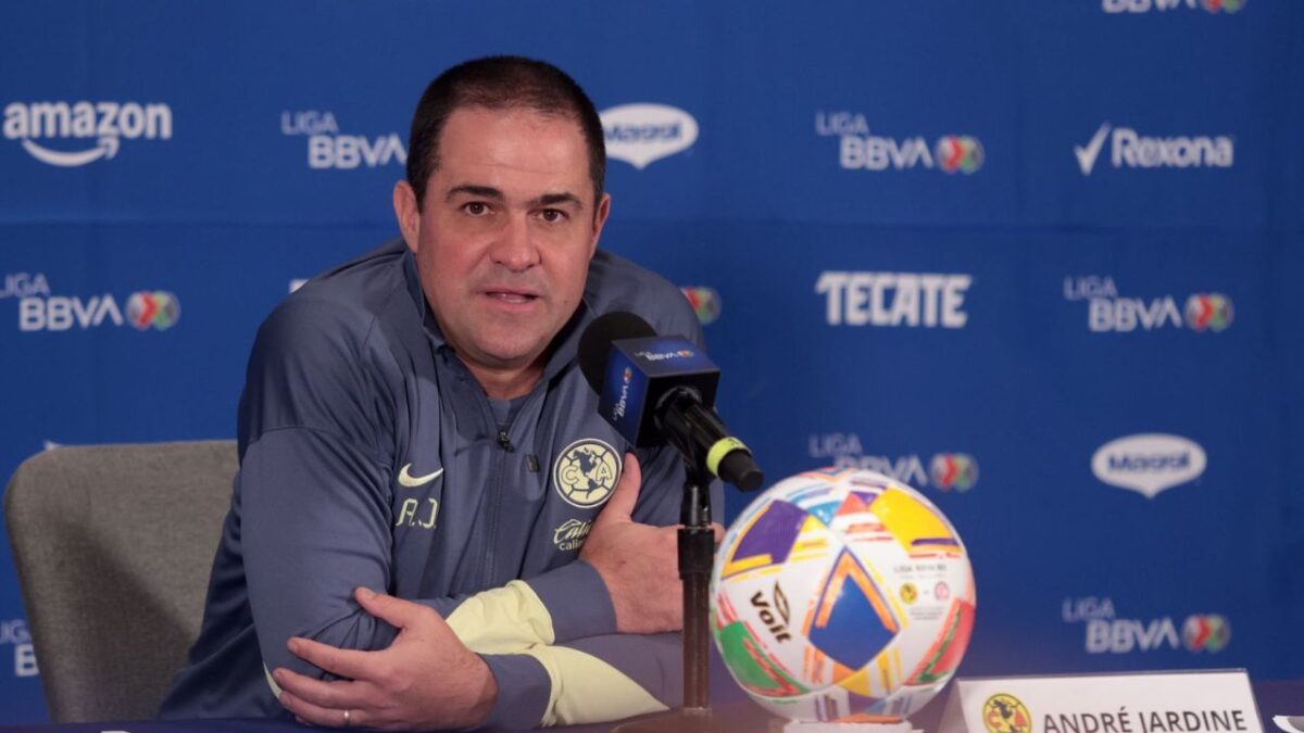 André Jardine, técnico del América, en el Día de Medios de la Liga MX de cara a la Gran Final.