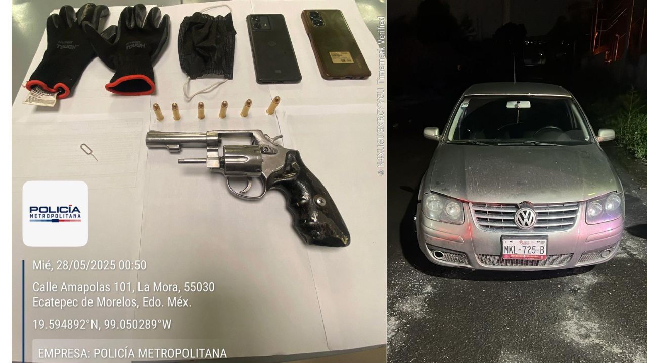 La Secretaría de Marina detuvo a dos miembros del grupo delictivo de "Los 300", dedicados a la extorsión de transportistas en el Edomex.