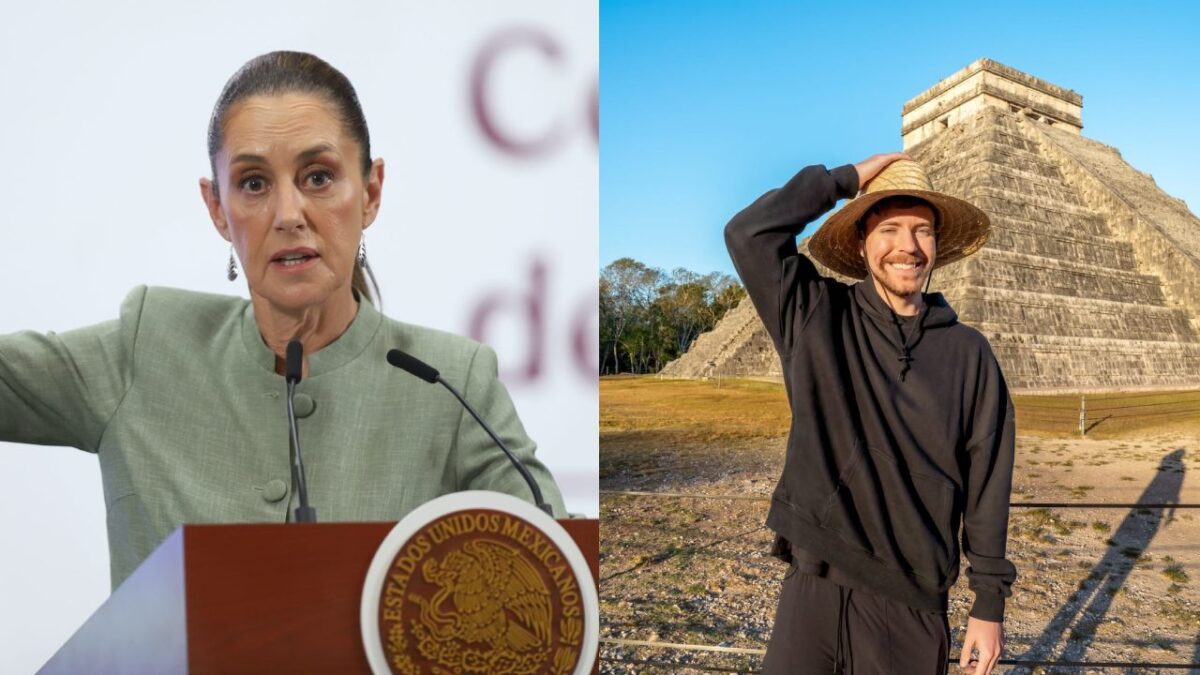La presidenta Claudia Sheinbaum señaló que el youtuber Mr. Beast sí contó con los permisos del INAH para ingresar y grabar en zonas arqueológicas de Campeche y Yucatán