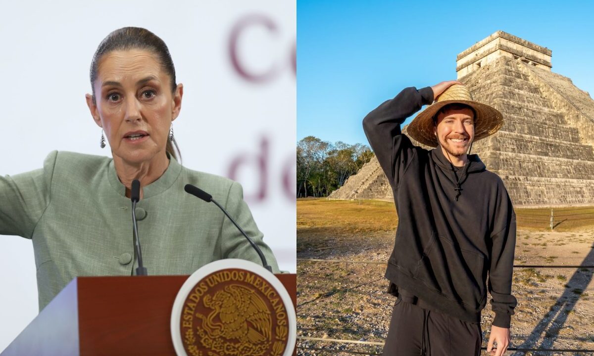 La presidenta Claudia Sheinbaum señaló que el youtuber Mr. Beast sí contó con los permisos del INAH para ingresar y grabar en zonas arqueológicas de Campeche y Yucatán