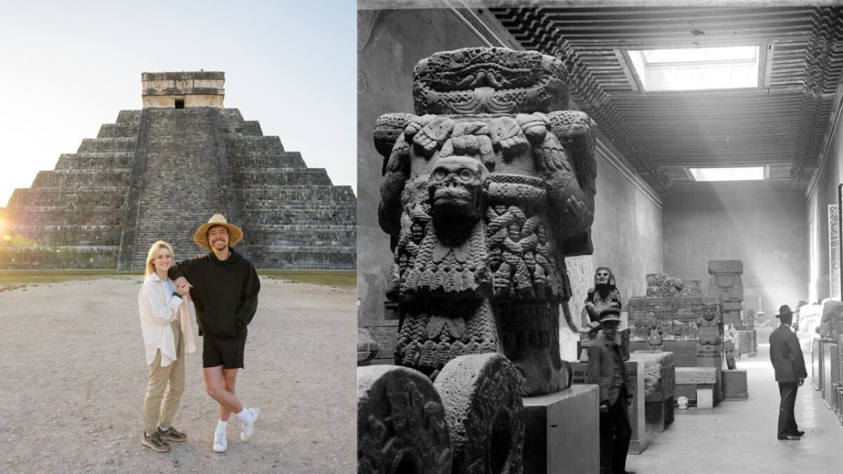 Mr. Beast visitó los sitios arqueológicos bajo aprobación del INAH