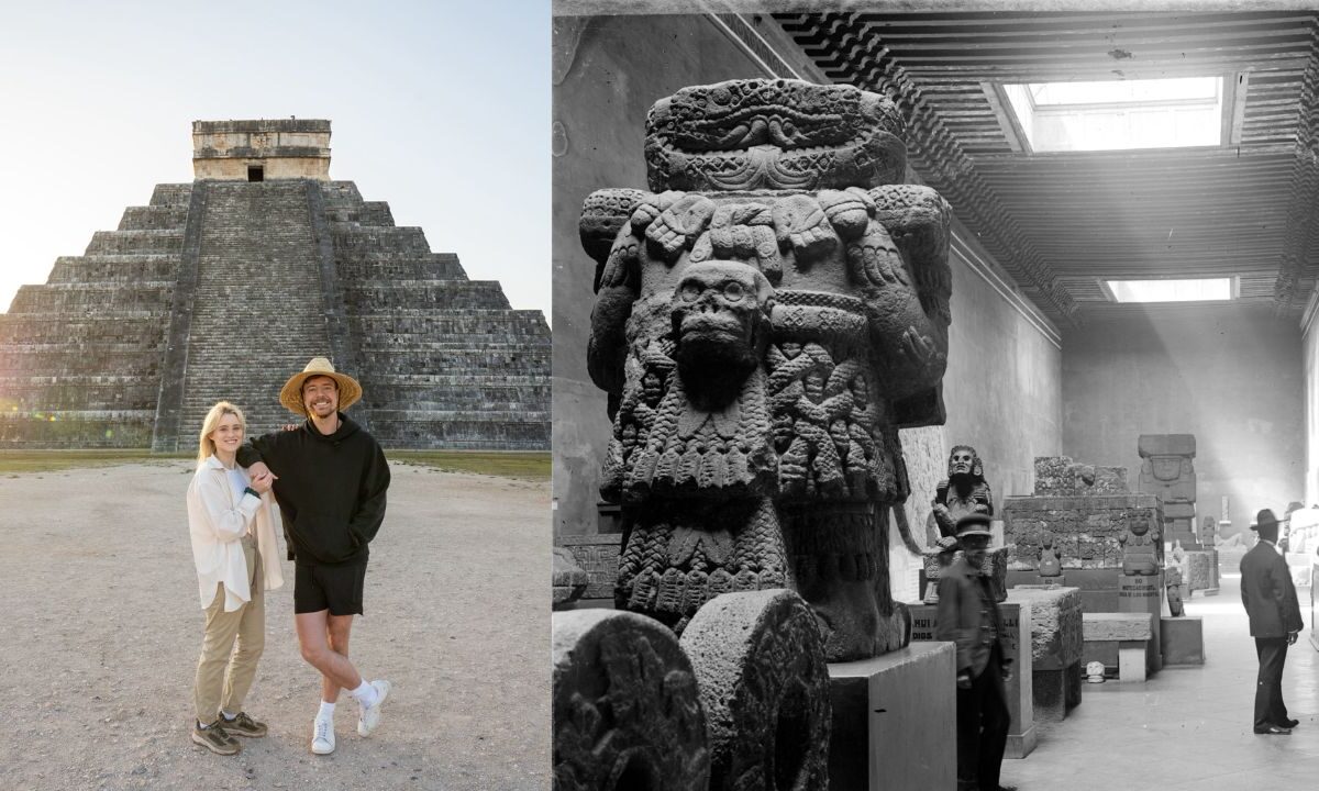 Mr. Beast visitó los sitios arqueológicos bajo aprobación del INAH