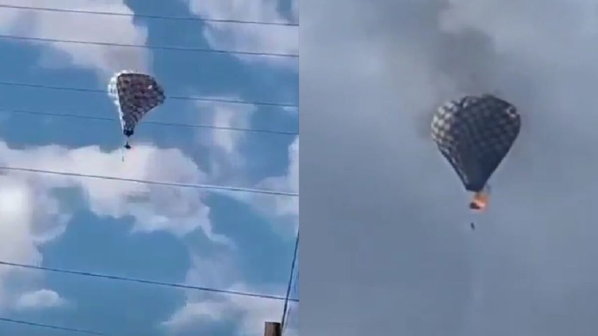 Se incendia globo aerostático en feria regional en Zacatecas; una persona muere al lanzarse desde las alturas.