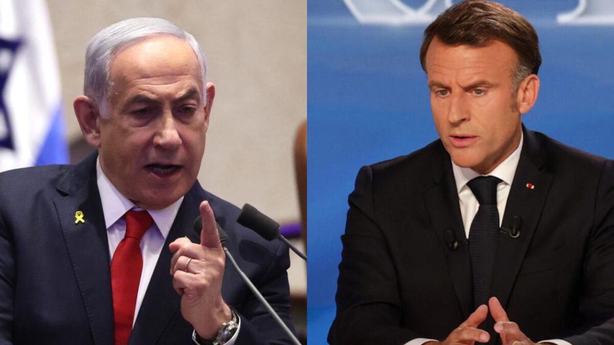 Netanyahu acusa a Macron de defender el terrorismo al empatizar con Gaza