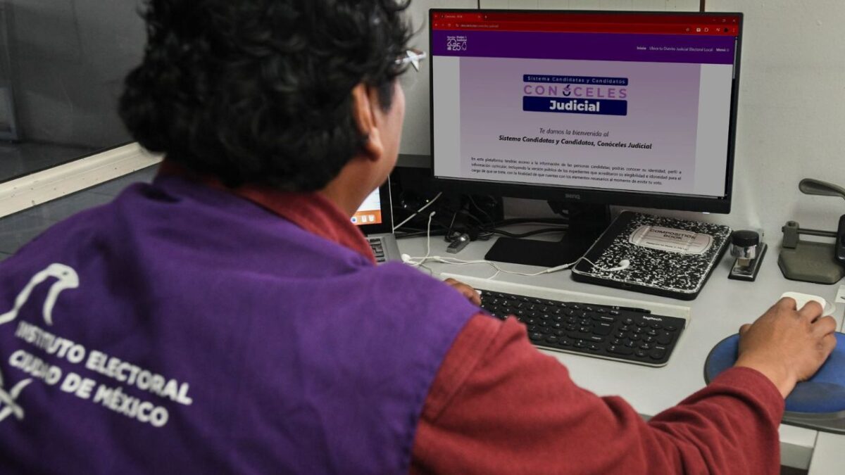 Al 22 de mayo, 593 de los 607 candidatos registrados para ocupar la elección judicial local cumplieron con la captura, carga y envío de información al sistema “Conóceles Judicial” del Instituto Electoral de la Ciudad de México (IECM), cifra que representa un 97.7 por ciento.