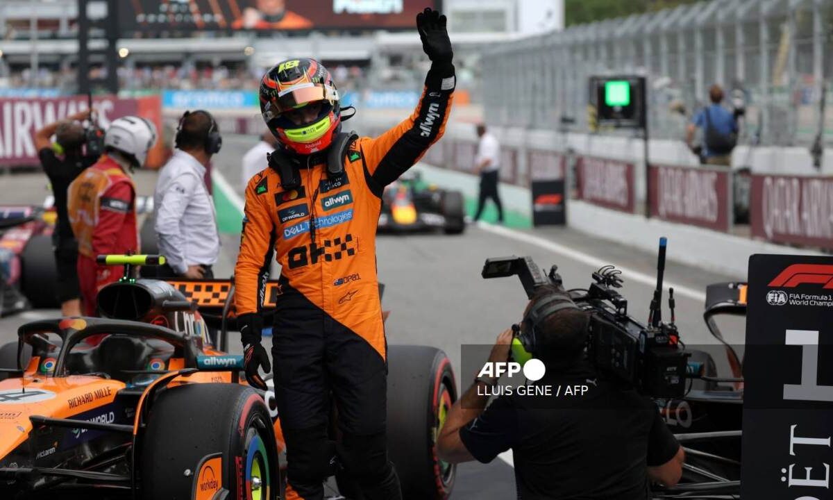 El Oscar Piastri, de McLaren, logró la 'pole position' en el GP de España.