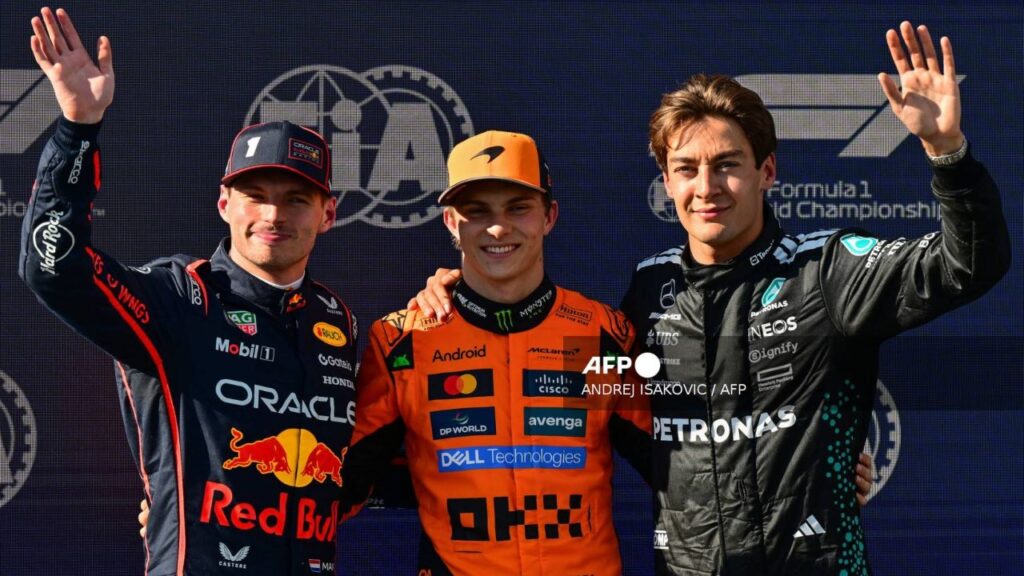 Oscar Piastri le ganó la 'pole' a Max Verstappen de Red Bull.
