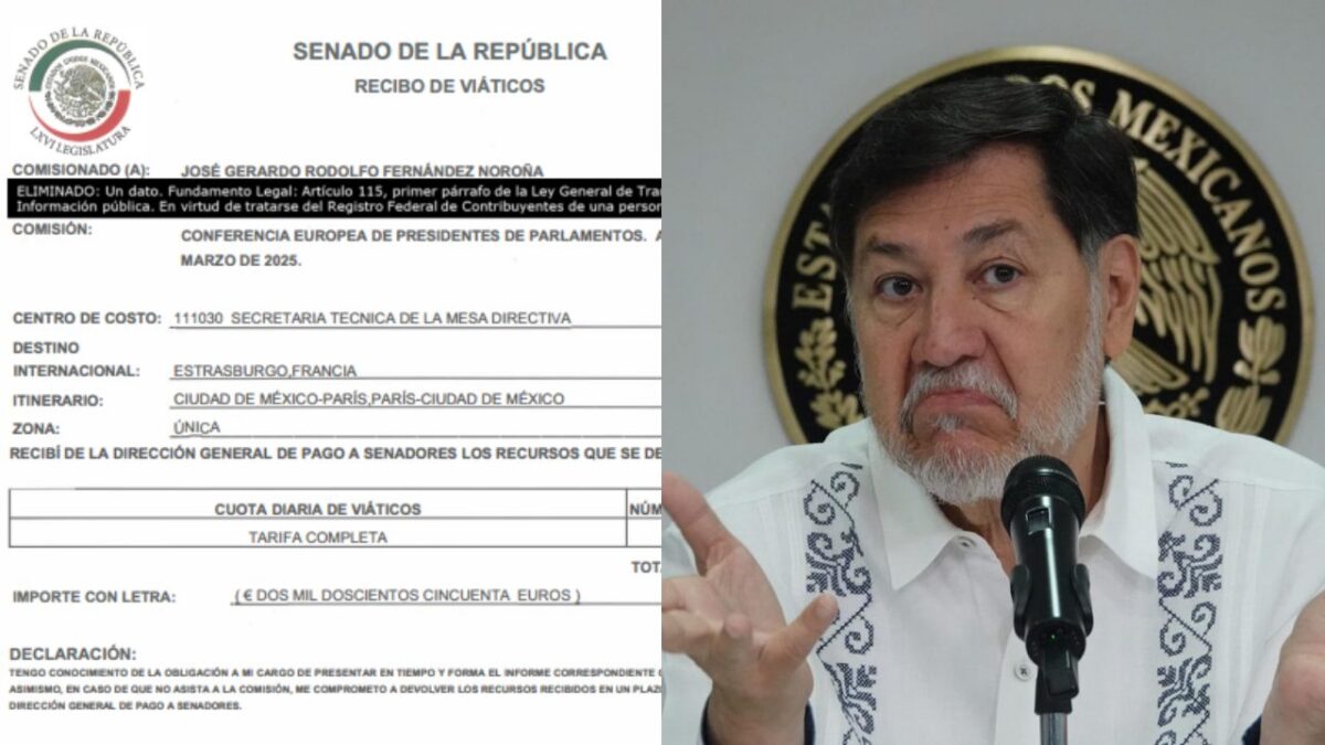 A pesar de que en el sitio oficial del Senado existe una factura de Air France con el sello del SAT por 102 mil 686 pesos a nombre de la Cámara de Senadores por un pasaje aéreo adquirido el 13 de marzo de 2025, el presidente del Senado, Gerardo Fernández Noroña, insistió en que fue él quien pagó su vuelo en clase superior a París, Francia y no el Senado de la República.