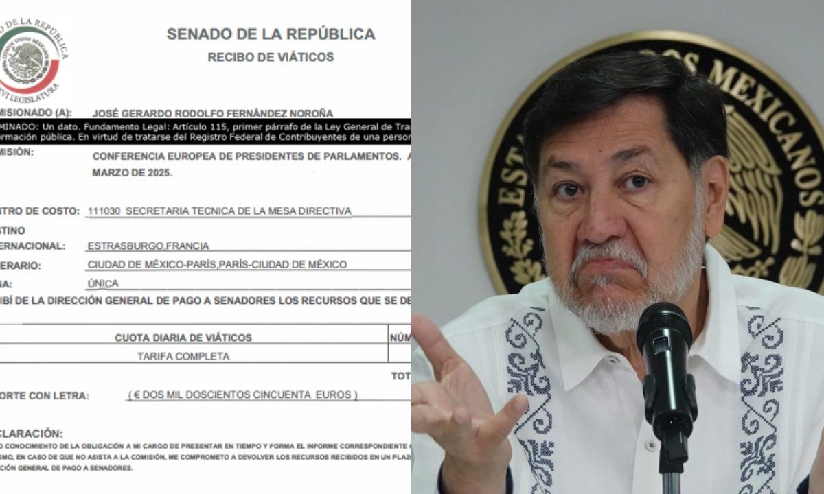 A pesar de que en el sitio oficial del Senado existe una factura de Air France con el sello del SAT por 102 mil 686 pesos a nombre de la Cámara de Senadores por un pasaje aéreo adquirido el 13 de marzo de 2025, el presidente del Senado, Gerardo Fernández Noroña, insistió en que fue él quien pagó su vuelo en clase superior a París, Francia y no el Senado de la República.