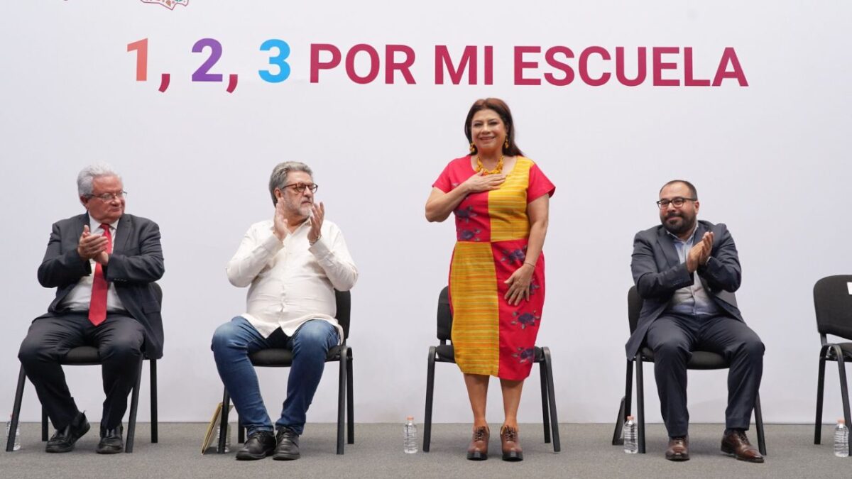 Presenta Brugada programa “1, 2, 3 por mi Escuela” con presupuesto de 968 mdp