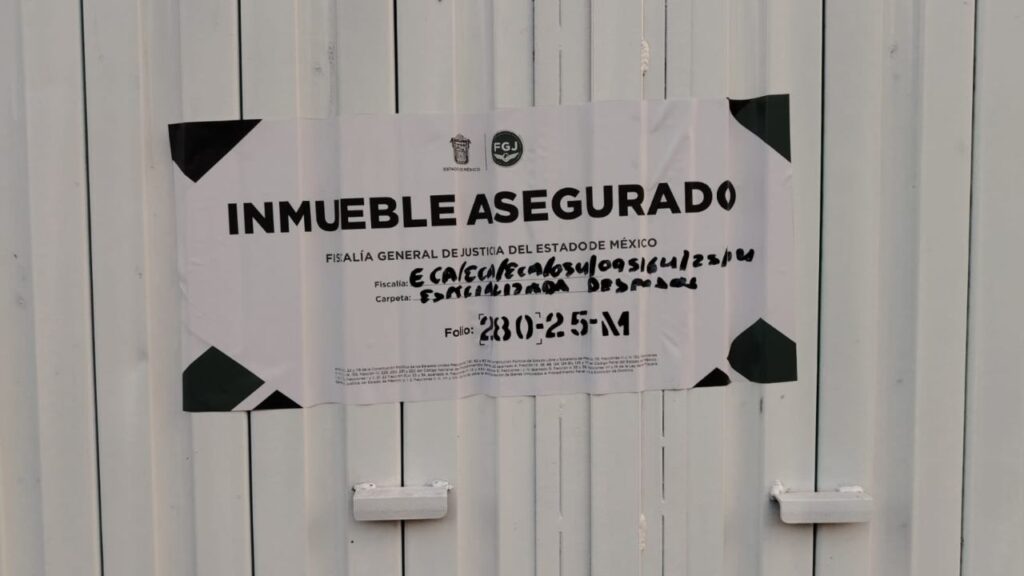 Tras el operativo, el inmueble fue asegurado por fuerzas de los tres órdenes de gobierno.