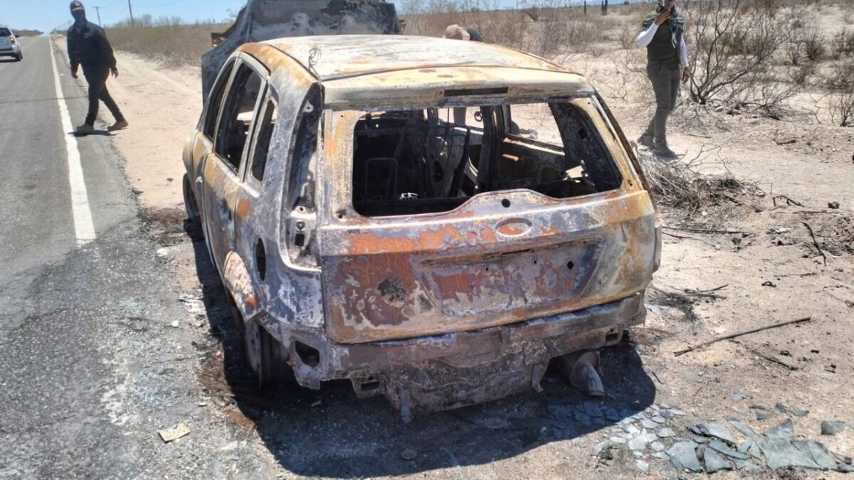 Reporta Ceci Flores hallazgo de vehículo y restos óseos calcinados en Hermosillo