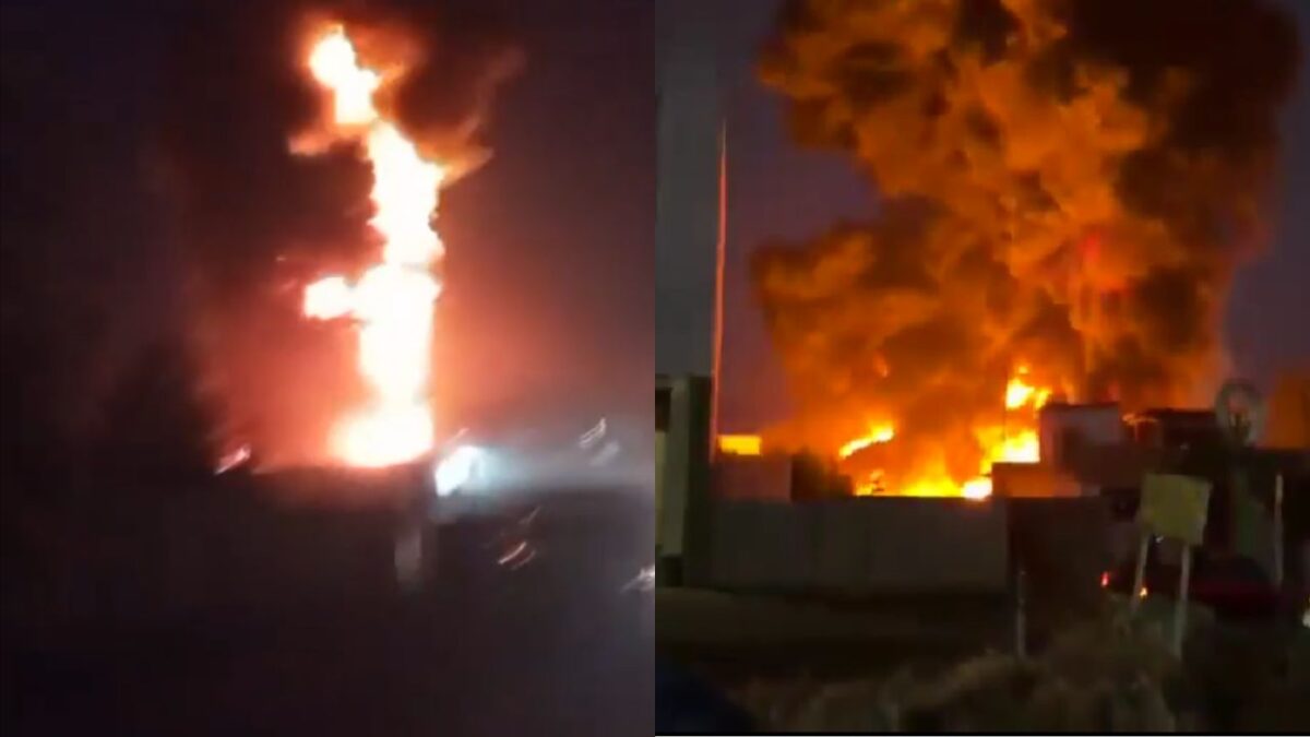 En Tancítaro, Michoacán, se reportó una explosión e incendio en una planta de almacén de biodiesel.