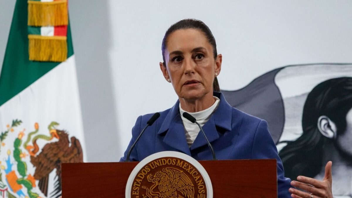 Claudia Sheinbaum, presidenta de México, encabezó la conferencia matutina desde Palacio Nacional