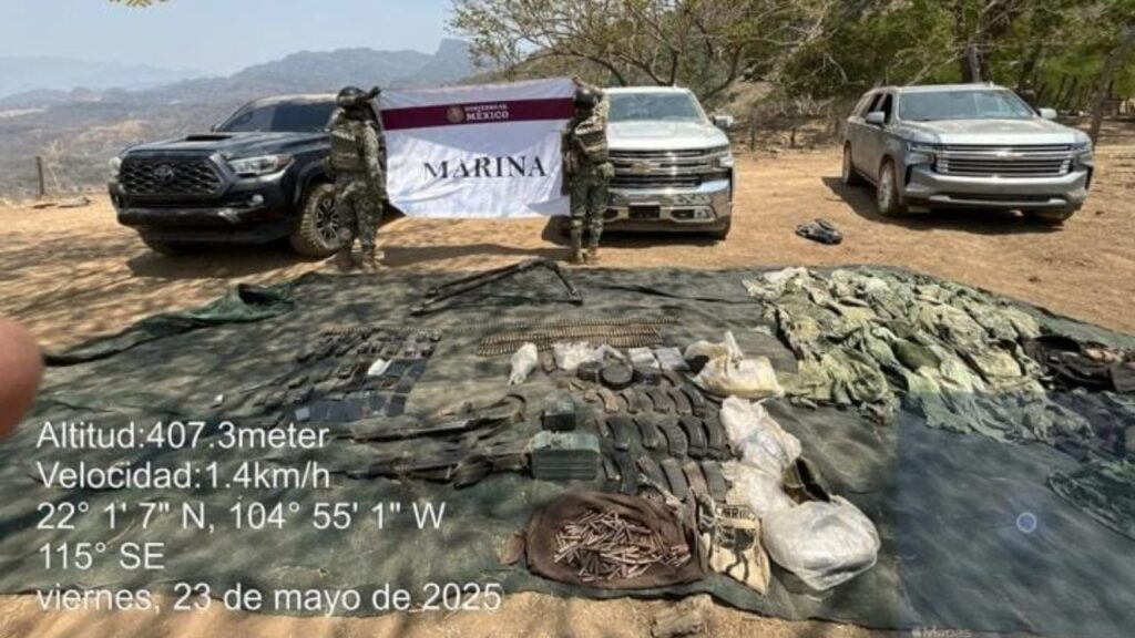 Tras repeler agresión, Marina asegura vehículos y equipo táctico en Nayarit. Noticias en tiempo real