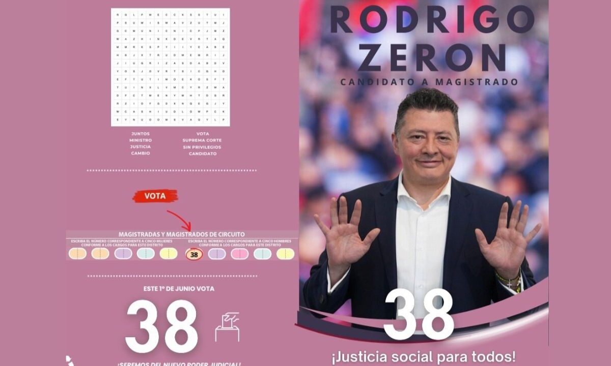 El candidato número 38 de la boleta rosa subrayó que su acercamiento a la población le ha permitido resaltar que él viene "desde abajo", sin privilegio alguno.