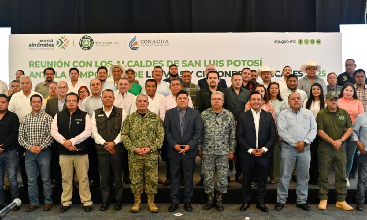 Apoyo sin límite a 59 ayuntamientos de San Luis Potosí ante temporada de ciclones 2025.