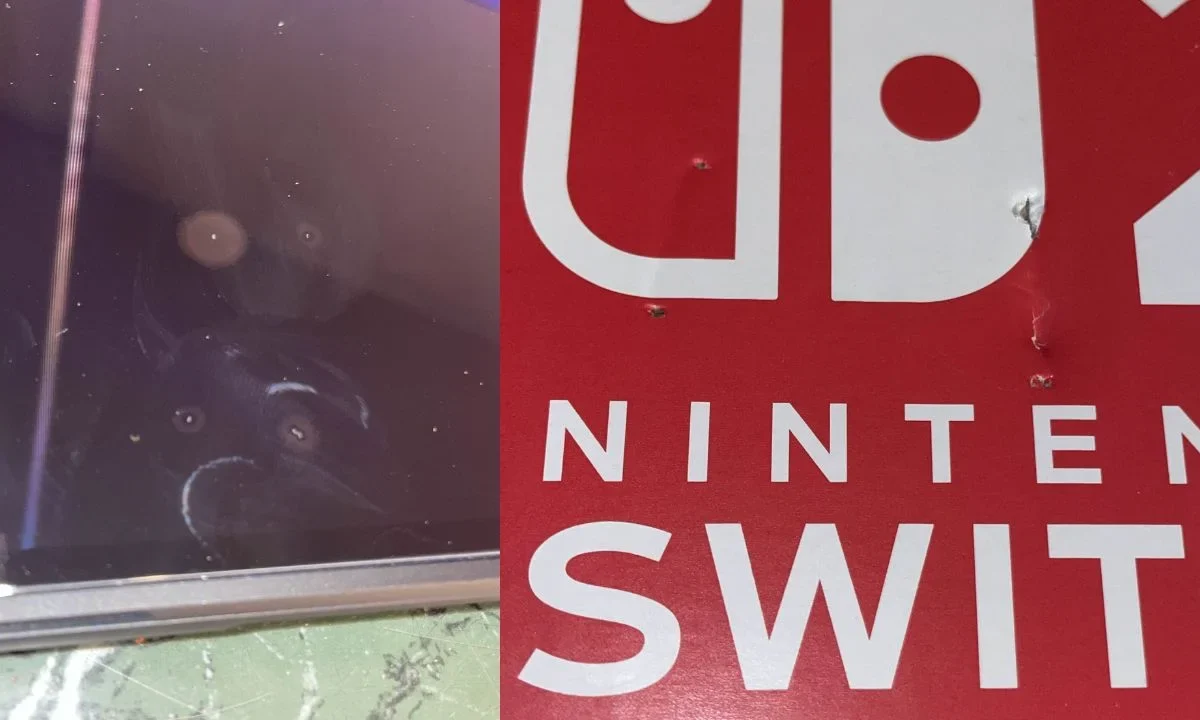 A varios compardores de la Nintendo Switch 2 en Estados Unidos les está llegando con los recibos engrapados a la pantalla.