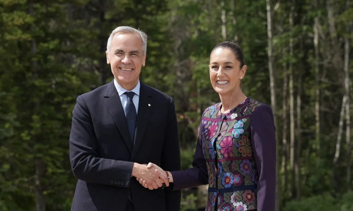 Sheinbaum agradeció al primer ministro de Canadá, Mark Carney, la invitación a la Cumbre del G7.
