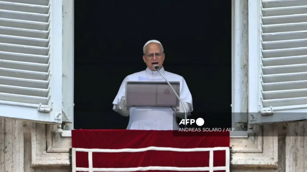 Papa León XIV en la misa del Angelus