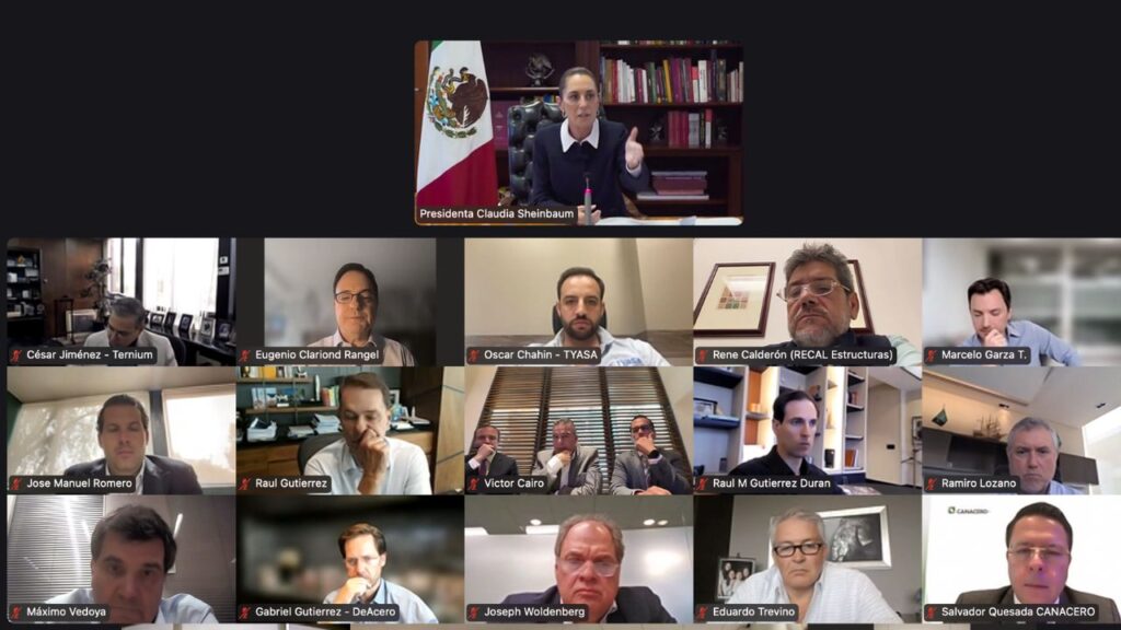 Sheinbaum habla con acereros sobre arancel de Trump