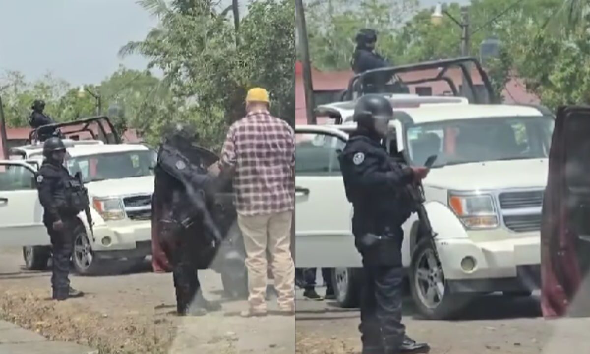 Simpatizantes del PAN, en Tlalixcoyan, acusan que policías de Veracruz los intimidan.