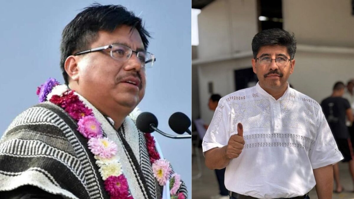 Adelfo Regino felicita a Hugo Aguilar