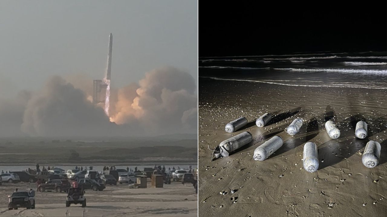 Se reportó el arribo de desechos del cohete Starship de SpaceX (que explotó en el Golfo de México) a las costas de playa Bagdad, en Matamoros