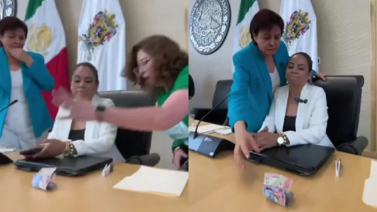 Arrojan billetes a diputada del Verde que cambió su voto para frenar la despenalización del aborto en Guanajuato.