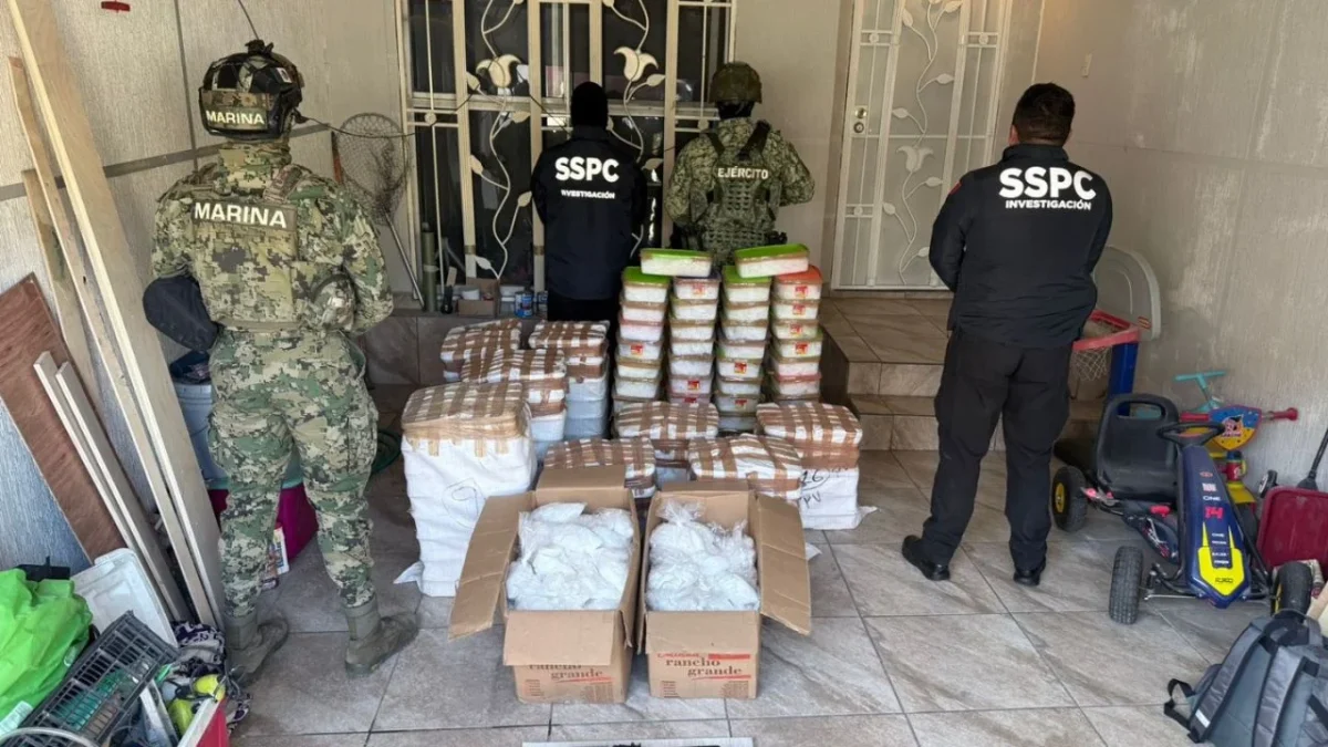Aseguran 420 kilos de metanfetamina en Tijuana
