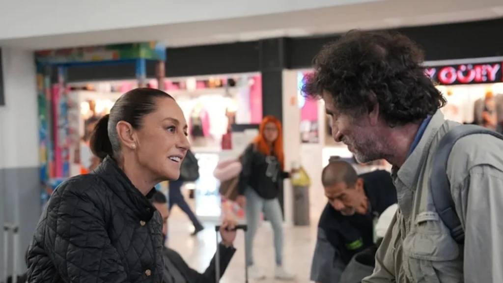 Llega Sheinbaum a Canadá para participar en G7 y migrantes la reciben