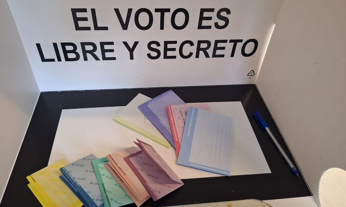Boletas electorales de la Elección Judicial 2025.