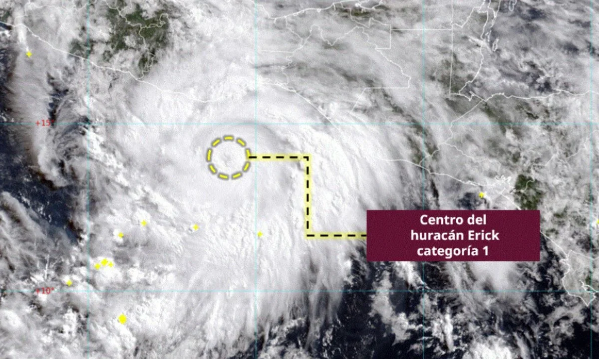 Conagua advierte de huracán "Erick" podría tocar tierra como categoría 3