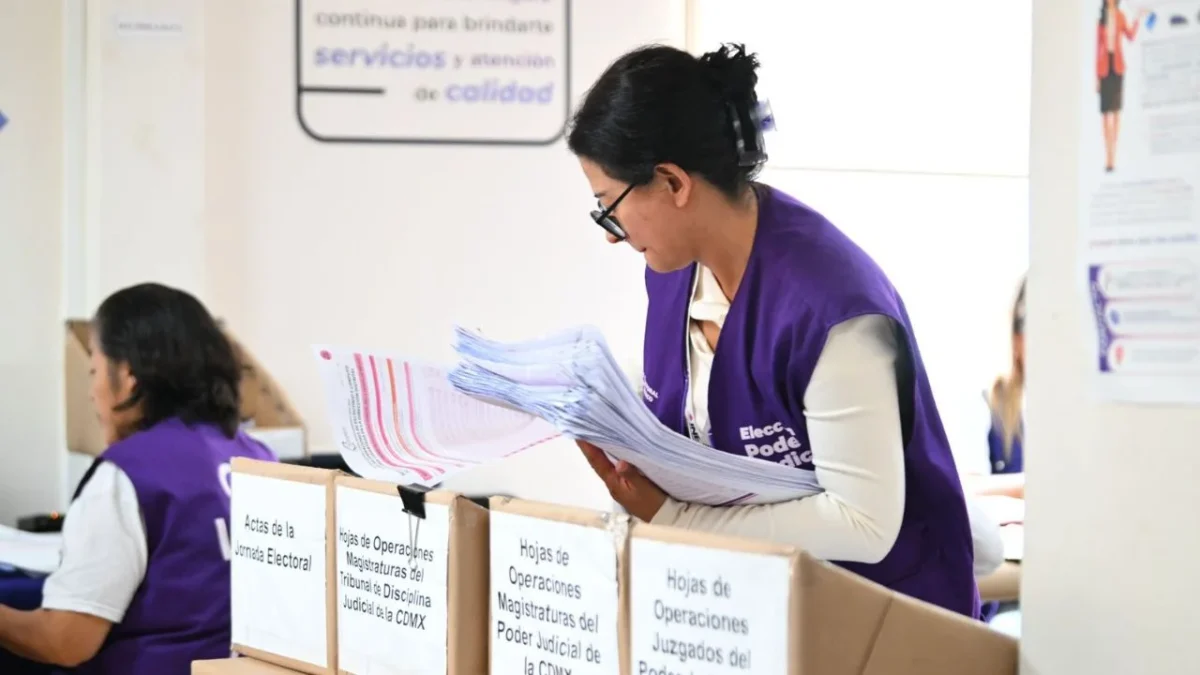 El IECM informó que concluyó el cómputo de elección judicial en CDMX.