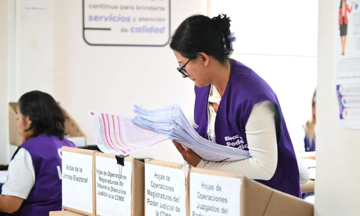 El IECM informó que concluyó el cómputo de elección judicial en CDMX.