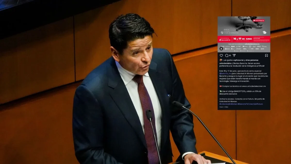 El morenista Cuauhtémoc Ochoa acusó que Unlocked AI mintió sobre la gratuidad del evento a celebrarse en la antigua sede del Senado.