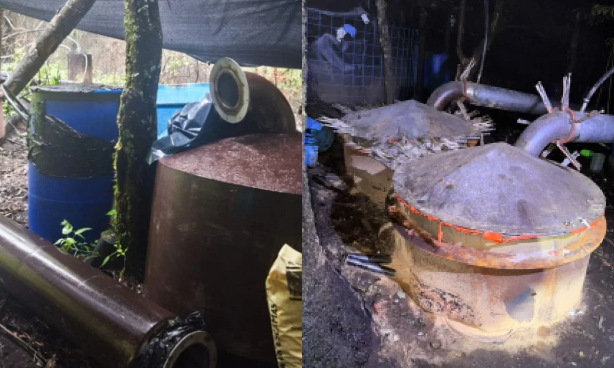 El laboratorio fue localizado en la zona agreste de La Comadreja, en Huitzilac.