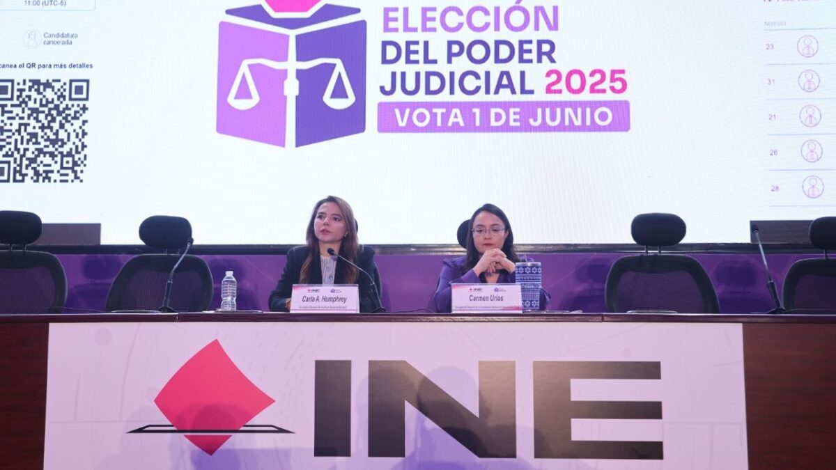 La consejera Carla Humphrey manifestó que el Instituto Nacional Electoral (INE) cumplió con su tarea con creces de organizar la elección judicial, con menos presupuesto y en tiempo récord.