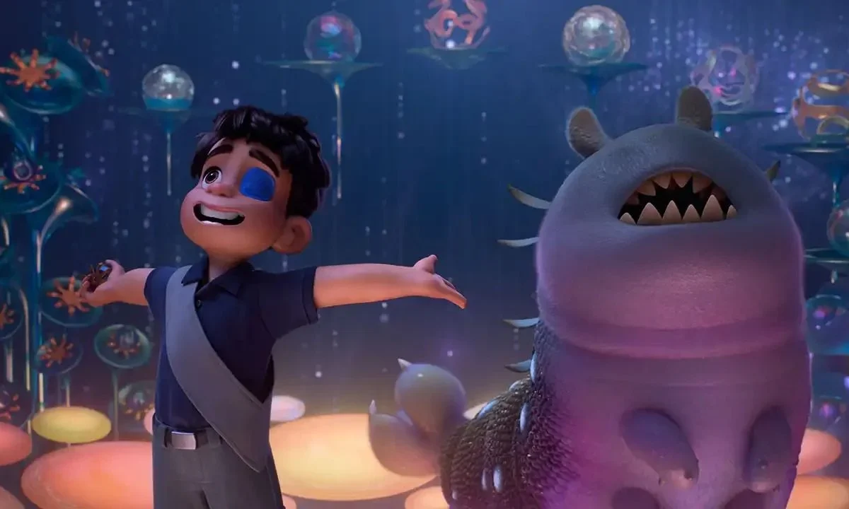 Para crear el deslumbrante Communiverso de Elio, Pixar se inspiró en corales bioluminiscentes, estructuras microscópicas y criaturas marinas.